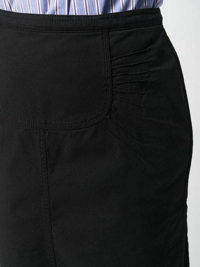 Shop N°21 Asymmetric Midi Skirt In Black