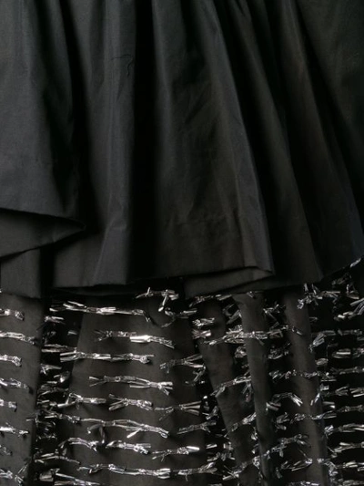 Shop Jourden Layered Fil Coupé Dress In Black
