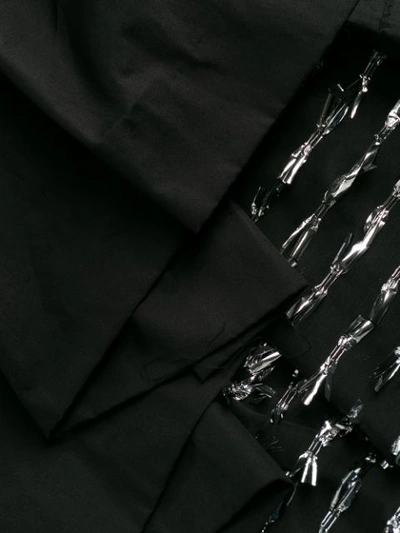 Shop Jourden Layered Fil Coupé Dress In Black
