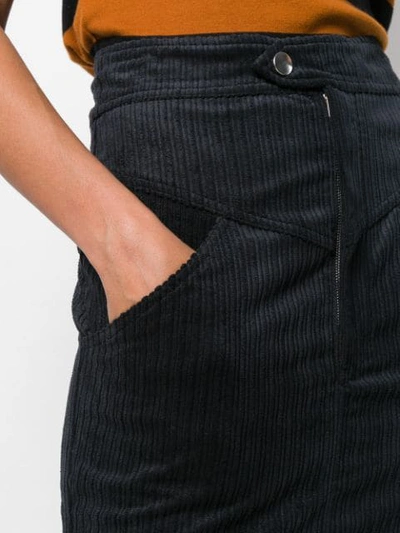 Shop Isabel Marant Cord Skirt In Black