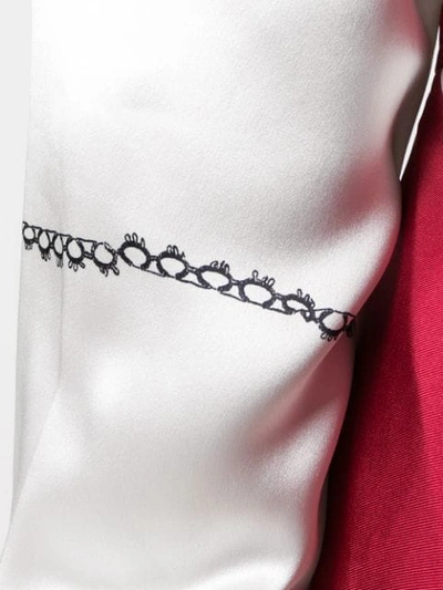Shop Victoria Beckham Stitch Detail Blouse - White
