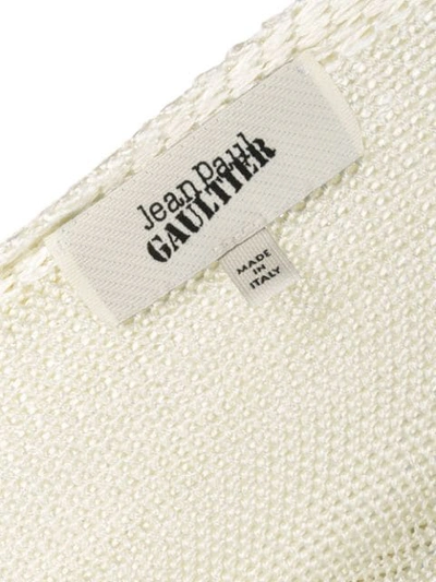 Pre-owned Jean Paul Gaultier Vintage Open Back Jumper In White