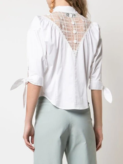Shop Alexis Garland Blouse In White