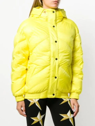 PERFECT MOMENT BUTTONED PUFFER JACKET - 黄色