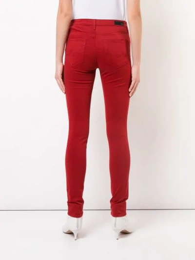 Shop Ag Prima Denim Skinny Jeans In Red
