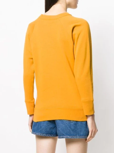 Shop Isabel Marant Étoile Romer Sweatshirt In Yellow