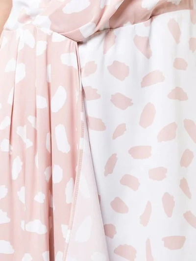 Shop Off-white X The Webster Asymmetric Hem Dress In Pink