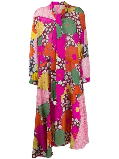 Shop Dodo Bar Or Ossi Floral-print Shirt Dress - Pink