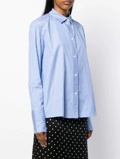Shop Stella Mccartney Striped Shirt In 4900 Blue Multicolor