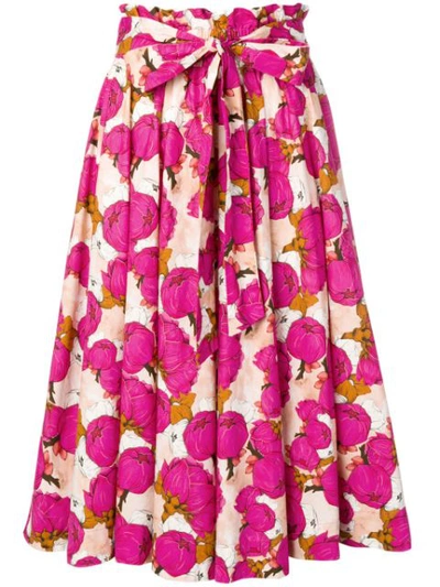 Shop Pinko Paperbag Waist Skirt In Pink