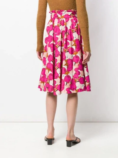 Shop Pinko Paperbag Waist Skirt In Pink