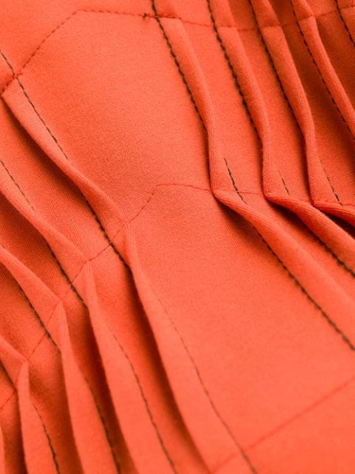 Shop Dorothee Schumacher Short Flared Dress In Orange