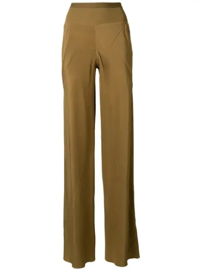 Shop Rick Owens Bias Trousers In Brown