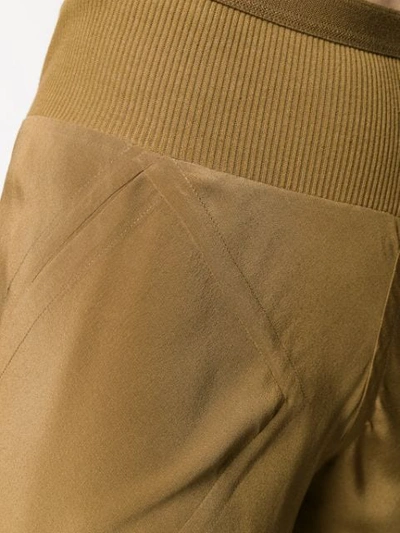 Shop Rick Owens Bias Trousers In Brown