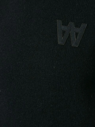 Shop Wood Wood Knit Logo Jumper - Blue