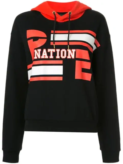 Shop P.e Nation Court Player Hooded Sweatshirt - Black