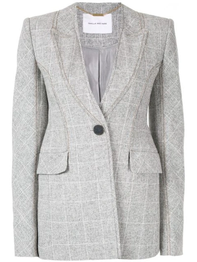 Shop Camilla And Marc Saros Blazer In Grey