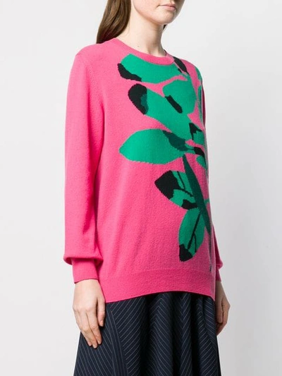 Shop Moncler Fine Knit Jumper In Pink