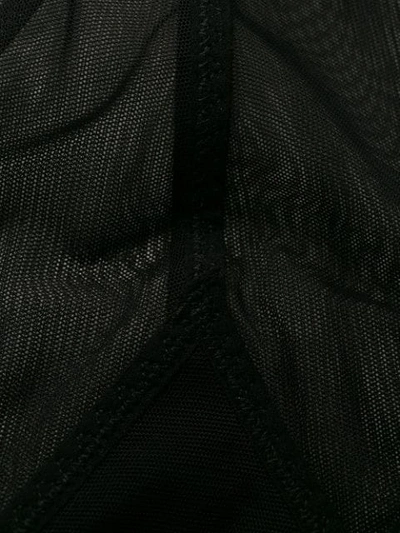 Shop Ann Demeulemeester Sheer Bodysuit - Black