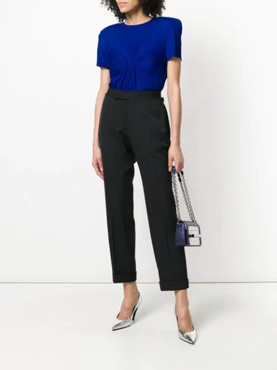 Shop Tom Ford Gathered Detail Blouse - Blue