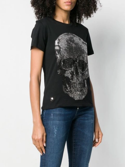 Shop Philipp Plein Embellished Skull T-shirt - Black