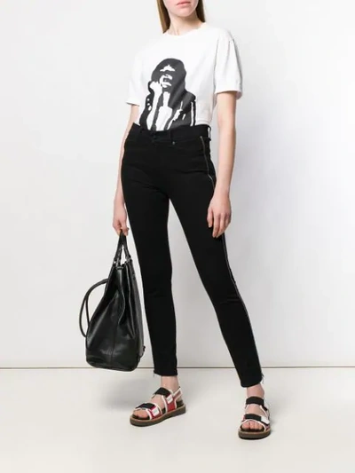 Shop Mcq By Alexander Mcqueen Skinny Zip-detail Jeans In Black