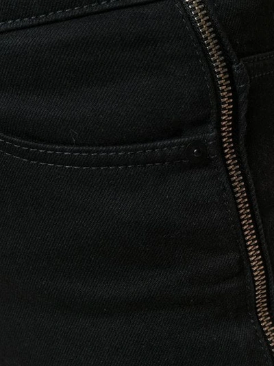 Shop Mcq By Alexander Mcqueen Skinny Zip-detail Jeans In Black