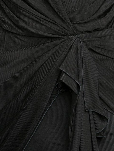 Shop Alexandre Vauthier Minikleid Mit V-ausschnitt In Black