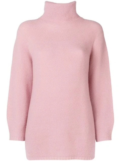 Shop Max Mara Roll Neck Jumper - Pink