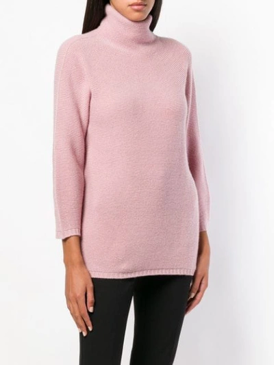 Shop Max Mara Roll Neck Jumper - Pink