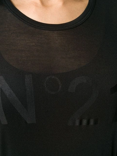 Shop N°21 Logo Print T-shirt In Black