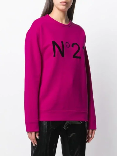 Shop N°21 Logo Sweatshirt In Pink