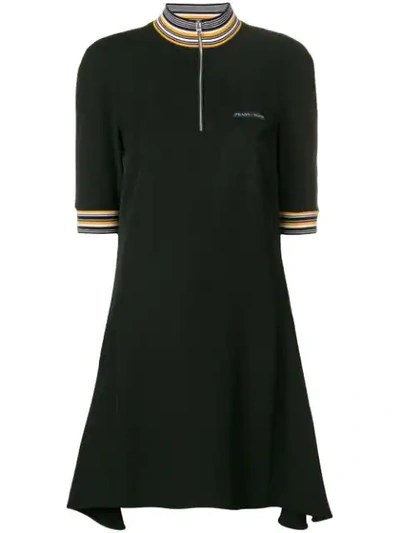 Shop Prada Shortsleeved Dress - Black