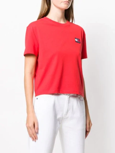 Shop Tommy Jeans Logo Short-sleeve T-shirt In Red