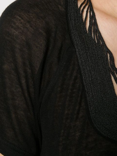 Shop Isabel Marant String Detail Top In Black