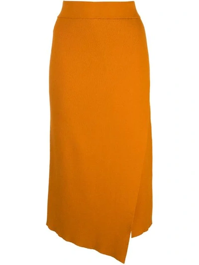 Shop A.l.c . Asymmetric Midi Skirt - Orange