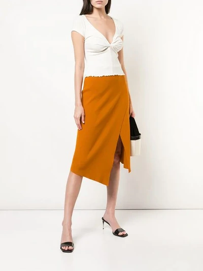 Shop A.l.c . Asymmetric Midi Skirt - Orange