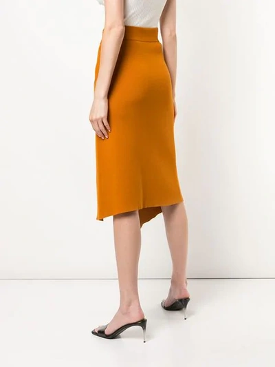 Shop A.l.c . Asymmetric Midi Skirt - Orange