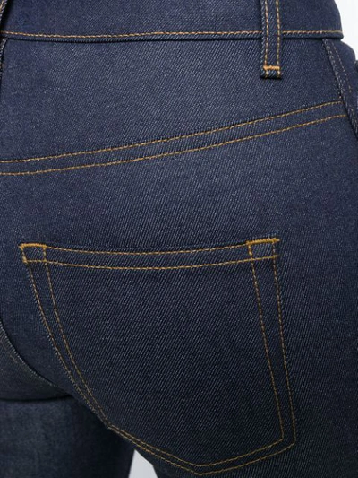 Shop Khaite High Rise Regular Jeans In Blue