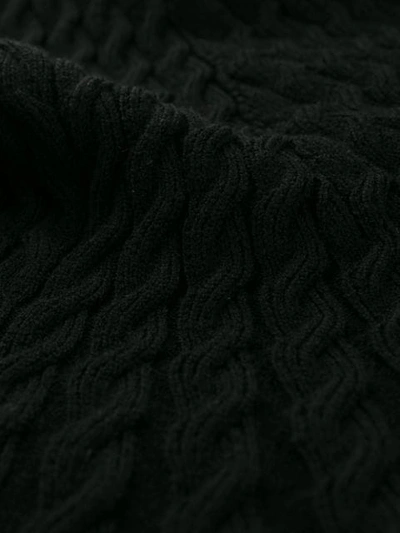 ALEXANDER MCQUEEN CABLE KNIT DRESS - 黑色