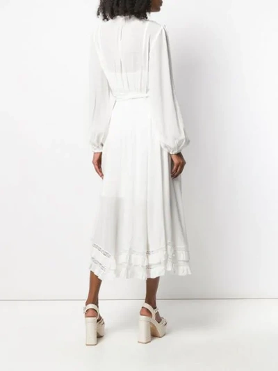Shop Zimmermann Moncur Wrap Dress In White