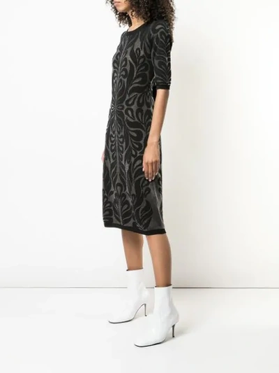 Shop Partow Anise Knitted Dress In Black