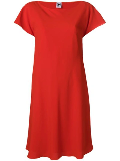 Shop M Missoni Plain Shift Dress - Red