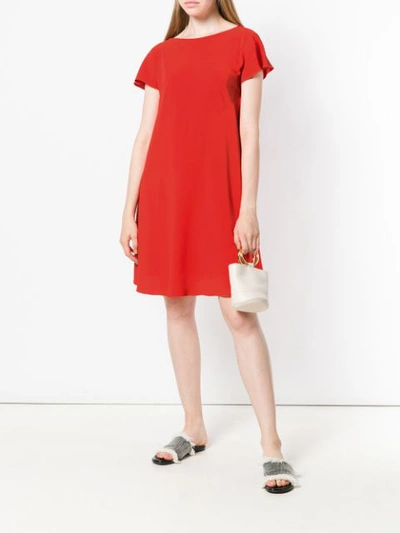 Shop M Missoni Plain Shift Dress - Red