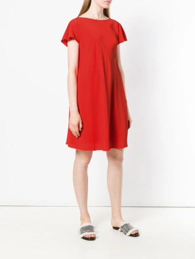 Shop M Missoni Plain Shift Dress - Red
