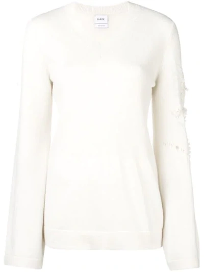 Shop Barrie V-neck Pullover In White