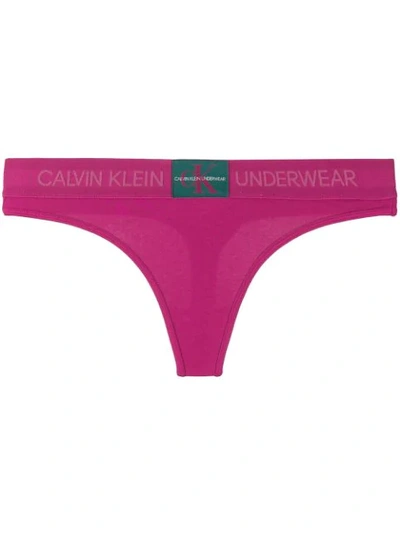 Calvin Klein Underwear Jersey-tanga - Rosa In Pink | ModeSens