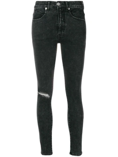 Shop Adaptation Ripped Skinny Jeans - Black