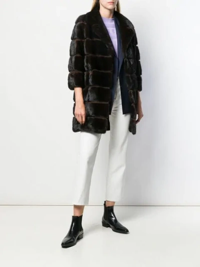 Shop Simonetta Ravizza Mink Fur Coat In 502z