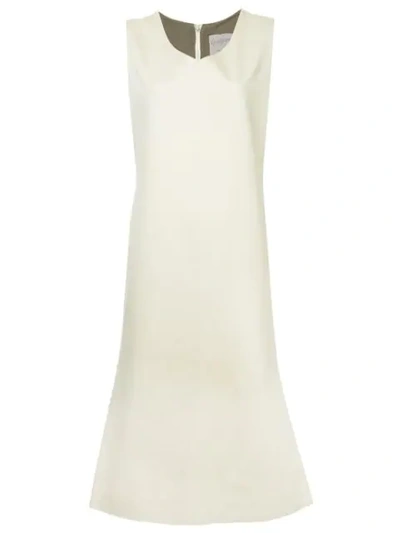 Shop Yohji Yamamoto Vintage Midi Sack Dress - Neutrals